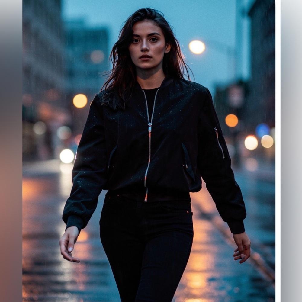 Zara Basic Collection Black Cropped Jacket - image 1